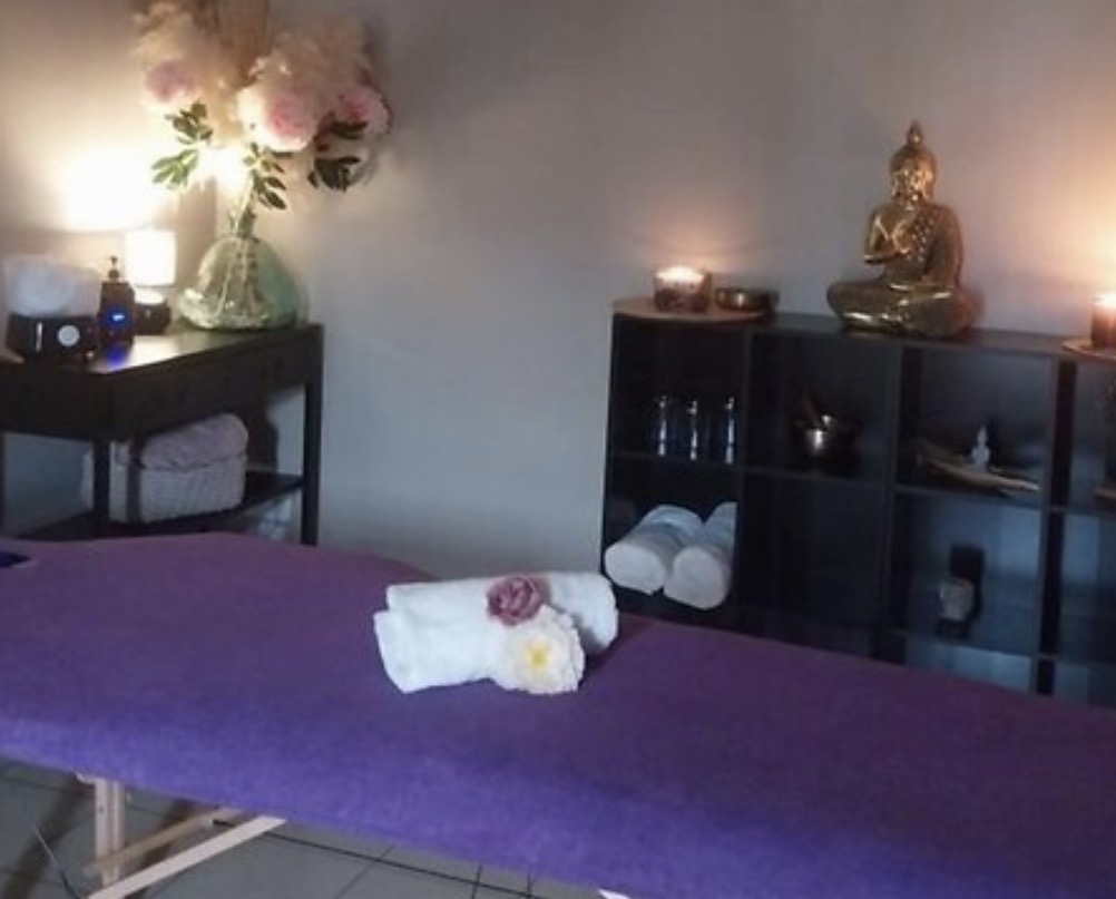 La salle de massage, aménagée pour un moment de détente